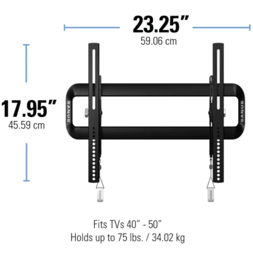 Sanus VMT5-B2 Tilting Wall Mount for Screens 40-50'' up to 34kg