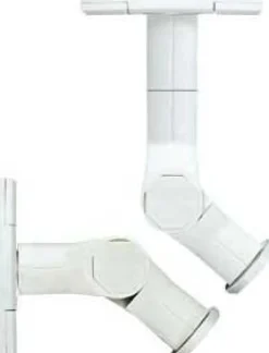 Sanus WMS3 Tilt and Swivel Mounts for Satellite Speakers for Speakers Mount on Wall or Ceiling in White
