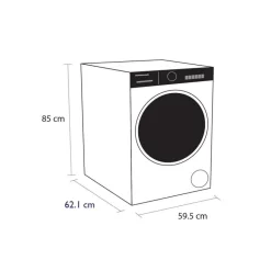 Schonhaus TDSHF018A3W 8kg Heat Pump Tumble Dryer White