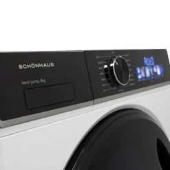 Schonhaus TDSHF018A3W 8kg Heat Pump Tumble Dryer White