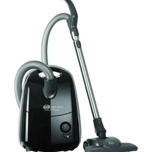 Sebo 92620GB Airbelt E1 Pet ePower Cylinder Cleaner in Onyx Black - Free 5 Year Guarantee