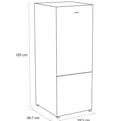 Sensis RFCMF0160EW Freestanding Frost Free 60cm Fridge Freezer White