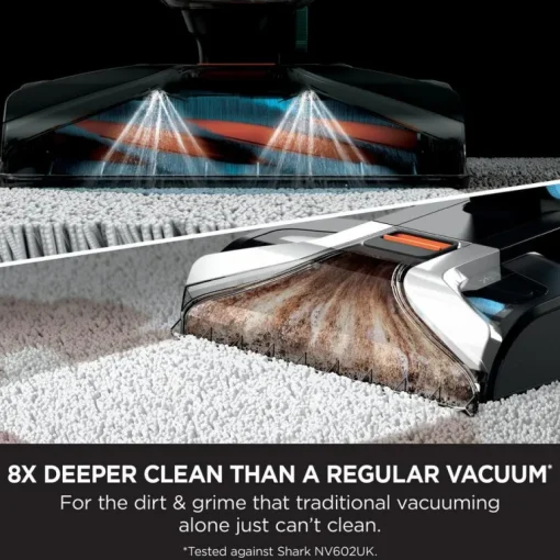 Shark EX200UK CarpetXpert Deep Carpet Cleaner with Built-In StainStriker - White