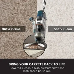 Shark EX200UK CarpetXpert Deep Carpet Cleaner with Built-In StainStriker - White