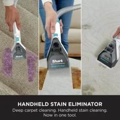 Shark EX200UK CarpetXpert Deep Carpet Cleaner with Built-In StainStriker - White