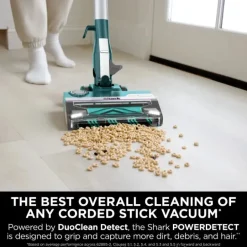 Shark HZ4000UKT PowerDetect with DuoClean Corded Stick Vacuum Cleaner Dark Teal