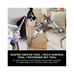Shark IP1251UKT PowerDetect Cordless Pet Vacuum Cleaner with up to 70 Minutes Run Time Java Grey