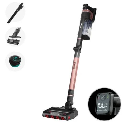 Shark IZ400UK Stratos Anti Hair Wrap Plus Cordless Stick Vacuum Cleaner Charcoal Grey and Rose Gold - CLEARANCE