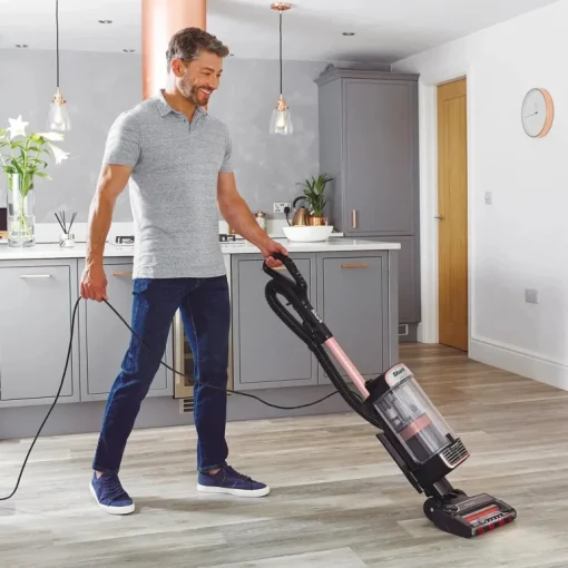 Shark NZ860UKT Stratos Anti hair Wrap Plus Upright Vacuum Cleaner - Rose Gold