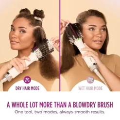 Shark SmoothStyle HT212UK Hot Brush and Smoothing Comb with Storage Bag