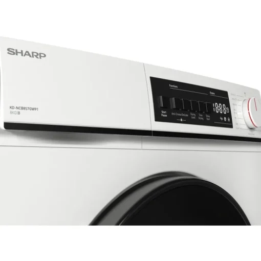 Sharp KDNCB8S7GW91 8kg Condenser Tumble Dryer White