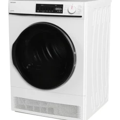 Sharp KDNCB8S7GW91 8kg Condenser Tumble Dryer White