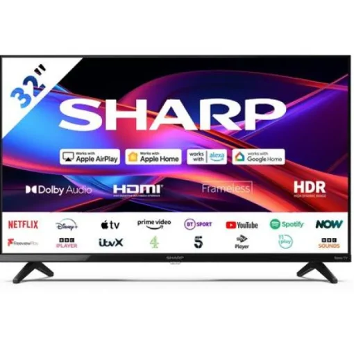 Sharp 1T-C32GD2225K 32 Inch LED HD Ready Frameless Smart Roku TV 2024