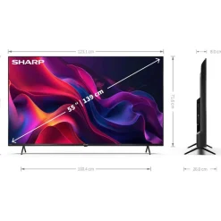 Sharp 4T-C55GK4245KB 55 Inch 4K UHD Frameless Smart Tivo TV 2024
