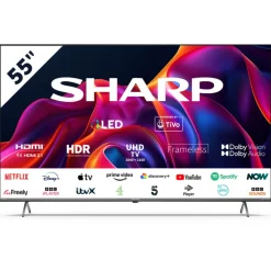 Sharp 4T-C55GM6141KB 55 Inch 4K UHD Quantum Dot Frameless Smart TiVo TV 2024