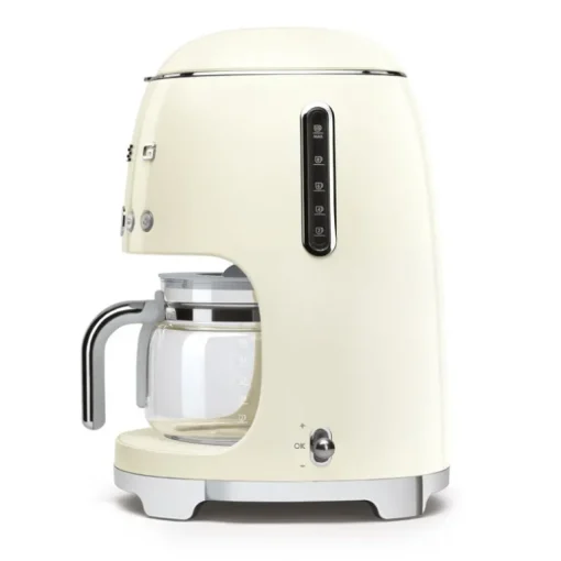 Smeg DCF02CRUK 50s Retro Style Drip Coffee Machine Cream