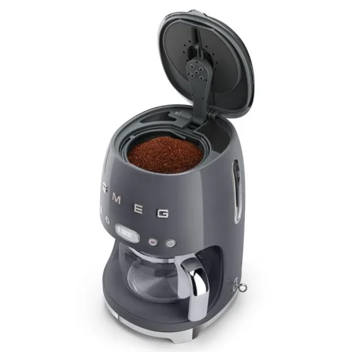 SMEG DCF02GRUK 50s Retro Stye Drip Coffee Machine Slate Grey