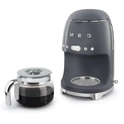 SMEG DCF02GRUK 50s Retro Stye Drip Coffee Machine Slate Grey