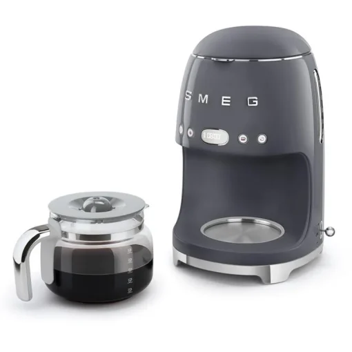 SMEG DCF02GRUK 50s Retro Stye Drip Coffee Machine Slate Grey