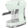 Smeg ECF02PGUK Espresso Coffee Machine with Steam Wand Pastel Green