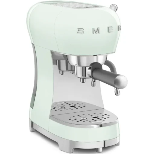 Smeg ECF02PGUK Espresso Coffee Machine with Steam Wand Pastel Green