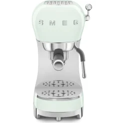 Smeg ECF02PGUK Espresso Coffee Machine with Steam Wand Pastel Green