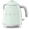 SMEG KLF05PGUK 50s Retro Style Mini Kettle Pastel Green