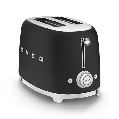 SMEG TSF01BLMUK 50s Retro Style 2 Slice Toaster Matte Black