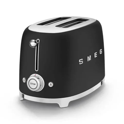 SMEG TSF01BLMUK 50s Retro Style 2 Slice Toaster Matte Black
