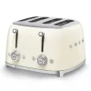 SMEG TSF03CRUK Four Slice Toaster in Cream
