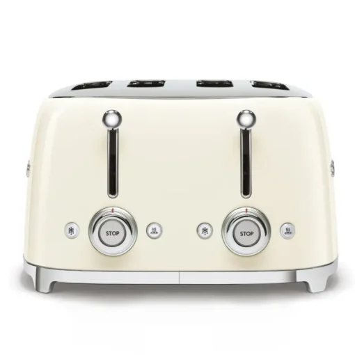 SMEG TSF03CRUK Four Slice Toaster in Cream