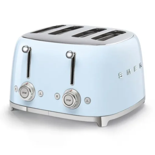 SMEG TSF03PBUK Four Slice Toaster in Pastel Blue