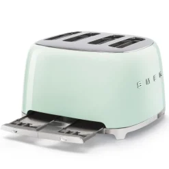 SMEG TSF03PGUK Four Slice Toaster in Pastel Green