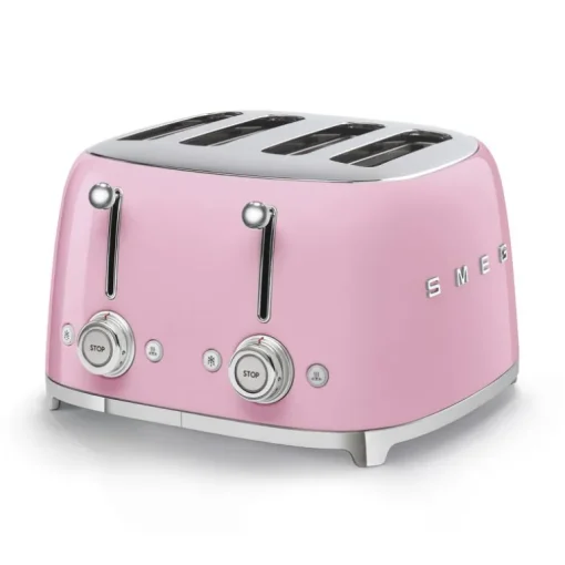 SMEG TSF03PKUK Four Slice Toaster in Pink
