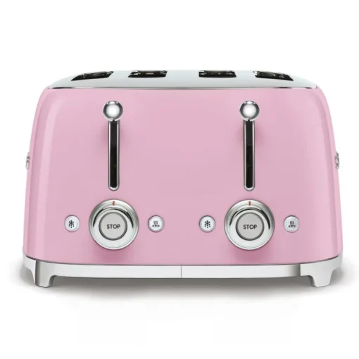 SMEG TSF03PKUK Four Slice Toaster in Pink
