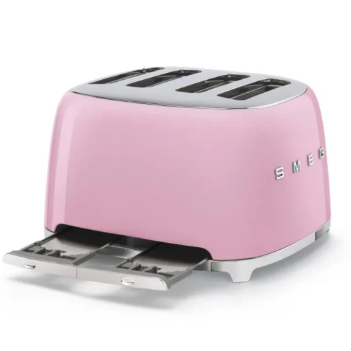 SMEG TSF03PKUK Four Slice Toaster in Pink