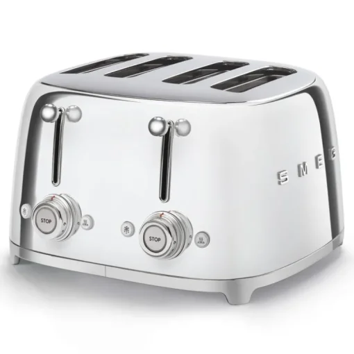 SMEG TSF03SSUK Four Slice Toaster in Polished Stainless Steel