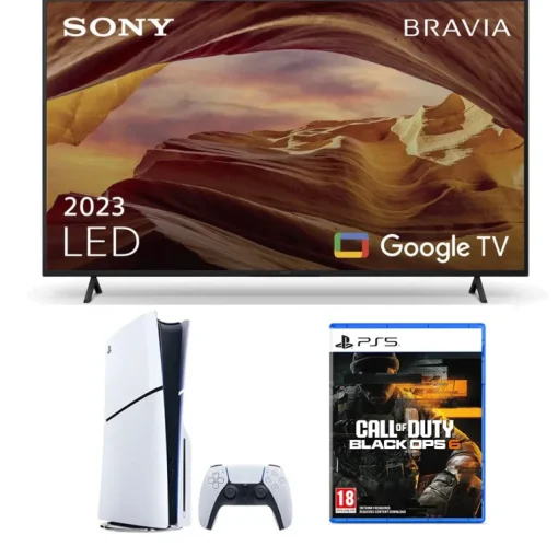 Sony KD75X75WLU 75 Inch X75WL LED 4K TV and PS5 with Call of Duty Black Ops 6 Game Bundle