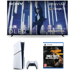 Sony K65XR80U 65 Inch BRAVIA 8 4K OLED TV and PS5 with Call of Duty Black Ops 6 Game Bundle