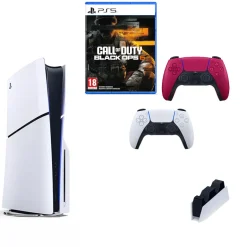 Sony PlayStation 5 Console With Call Of Duty Black Ops 6 Game Extra Controller and Charging Dock