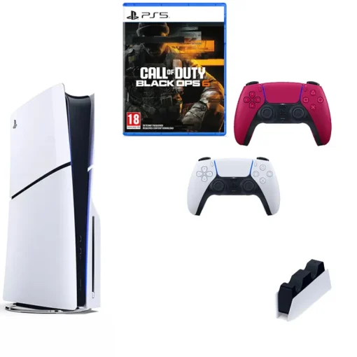 Sony PlayStation 5 Console With Call Of Duty Black Ops 6 Game Extra Controller and Charging Dock