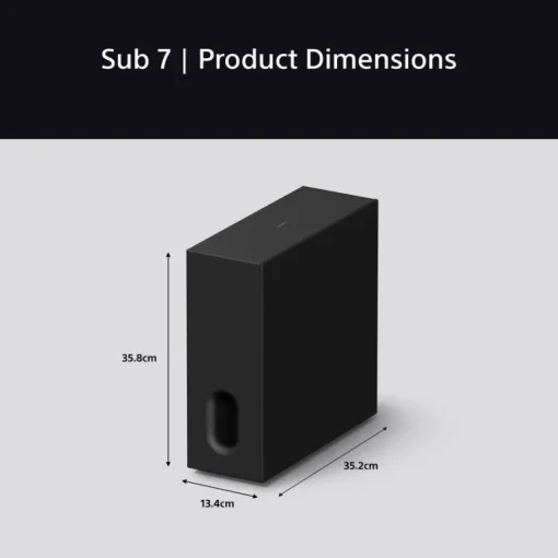 Sony SASW7 BRAVIA Theatre Sub 7 100W Wireless Subwoofer Black