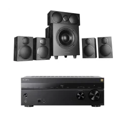 Sony TA-AN1000 7.2 Ch 8K Dolby Atmos AV Amplifier with Wharfedale DX3 HCP 5.1 Black Speaker Package