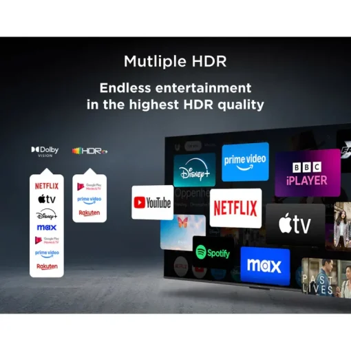 TCL 50C6KS-UK 50 Inch C6KS Premium 4K Ultra HD HDR QD-Mini LED Smart TV 2025