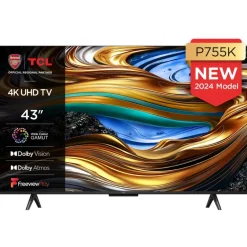 TCL 43P755K 43 Inch P755K 4K UHD HDR LED Smart Android TV 2024
