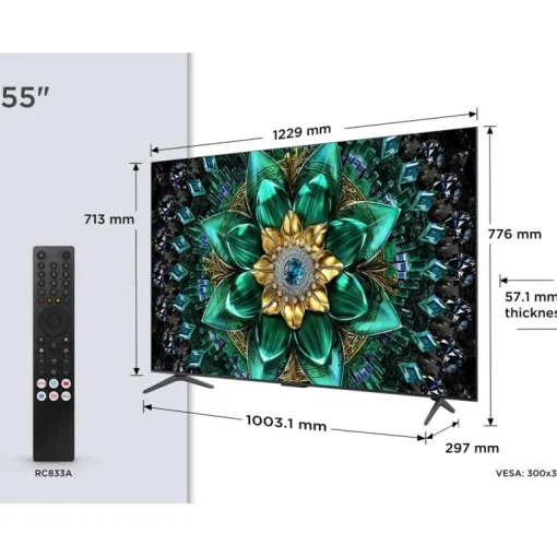 TCL 55Q6C-UK 55 Inch Q6C 4K Ultra HD HDR QD-Mini LED Smart Google TV 2025