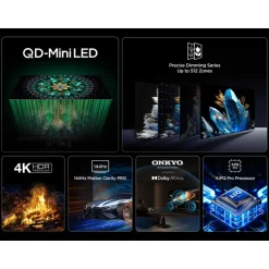 TCL 55Q6C-UK 55 Inch Q6C 4K Ultra HD HDR QD-Mini LED Smart Google TV 2025