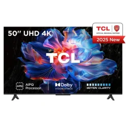 TCL 50V6C-UK 50 Inch V6C 4K Ultra HD HDR Direct LED Smart Google TV 2025