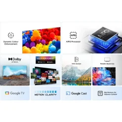 TCL 55V6C-UK 55 Inch V6C 4K Ultra HD HDR Direct LED Smart Google TV 2025