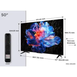 TCL 50V6C-UK 50 Inch V6C 4K Ultra HD HDR Direct LED Smart Google TV 2025